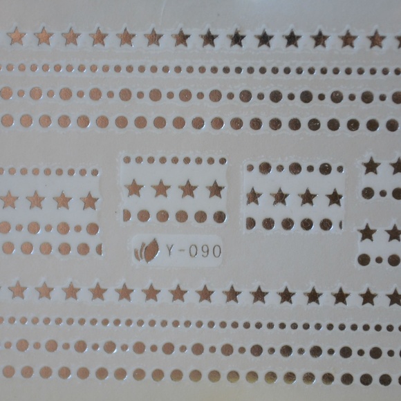 Stars Chain - Nail Art Decal - BLUE59 - Picture 4 of 4